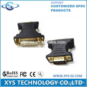High Quality and Cheap Price gold dvi 24+5 to vga adapter
